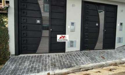 Lindos sobrados novos todos em porcelanato e granito, acabamento em vidro de 100m² com 3 dormi, 1 suíte, 2 vagas por 610.000,00 - V. Ema/SP