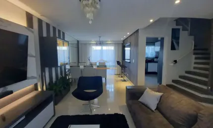 Casa em condomínio fechado com 3 quartos à venda na rua joão obrzut, 474, são braz, curitiba, 165 m2 por r$ 1.070.000