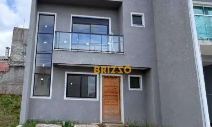 Sobrado novo em condomínio, com 3 dormitórios à venda, 108 m² por R$ 478.000 - Tatuquara - Curitiba/PR