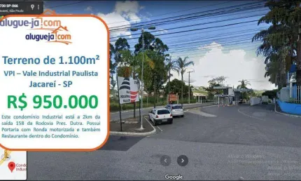 Terreno à venda, 1100 m² por r$ 950.000,00 - jardim califórnia - jacareí/sp