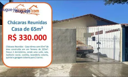 Casa com 2 dormitórios à venda, 65 m² por R$ 330.000,00 - Chácaras Reunidas - São José dos Campos/SP