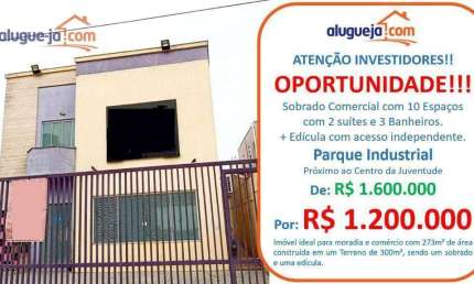 Sobrado à venda, 273 m² por R$ 1.200.000,00 - Parque Industrial - São José dos Campos/SP
