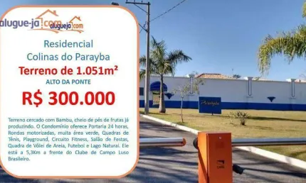 Terreno à venda no Alto da Ponte - São José dos Campos/SP com 1051 m²