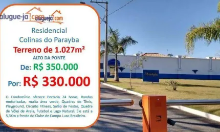 Terreno à venda no Alto da Ponte - São José dos Campos/SP com 1027 m²
