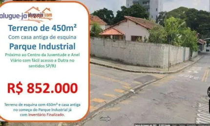Terreno à venda no parque industrial em são josé dos campos/sp com 450 m²