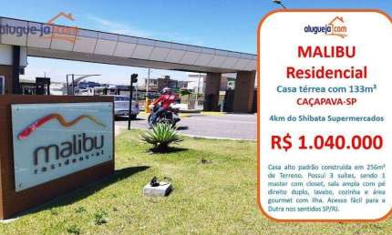 Casa de Alto Padrão à Venda  Condomínio Malibu, Caçapava/SP com 133m²