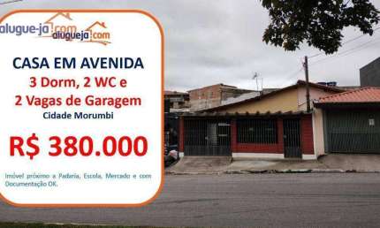 Casa com 3 dormitórios à venda, 100 m² por R$ 380.000 - Cidade Morumbi - São José dos Campos/SP
