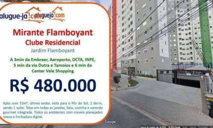 Apartamento com 2 dormitórios à venda, 53 m² por R$ 480.000,00 - Parque Residencial Flamboyant - São José dos Campos/SP