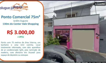 Ponto para alugar, 75 m² por r$ 3.060,00/mês - jardim augusta - são josé dos campos/sp