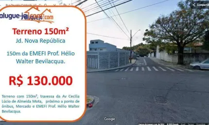 Terreno à venda, 150 m² por r$ 130.000,00 - jardim nova república - são josé dos campos/sp