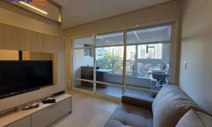 Apartamento com 1 dormitório para alugar, 45 m² por r$ 4.200,00/mês - jardim aquarius - são josé dos campos/sp