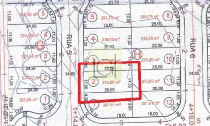 Terreno à venda em Itu-SP, residencial paulo japur, 275,00 m² de área!
