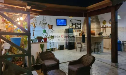Casa à venda em mogi das cruzes-sp, no villa di cesar: estuda permuta, 3 quartos sendo 1 suíte, cozinha planejada, área gourmet impecável. r$:690 mil
