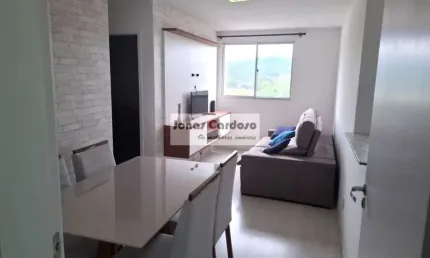 Apartamento à venda no Mirassol andar alto com elevador, 2 quartos sendo 1 suíte, 1 sala, 2 banheiros, 58m². Por R$: 385 mil. Bairro Mogilar