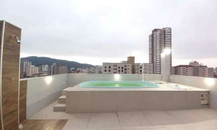 Cobertura, piscina, churrasqueira, 2 vagas, Campo Grande, Santos