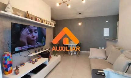 Apartamento tipo garden, mobiliado, lazer, ponta da praia, santos
