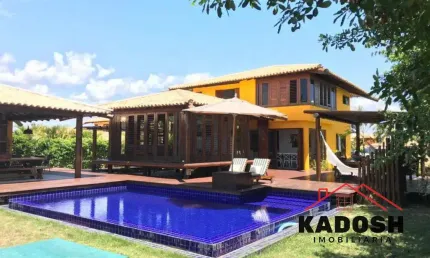 Casa de luxo  para venda em condomínio na costa do sauípe: 4 quartos, 4 suítes, 1 sala, 6 banheiros e 1.400,00m² de área. venha conferir!
