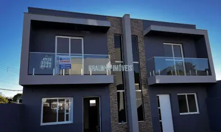 Excelente sobrado 2 dormitórios até 100% financiado em Gravataí no Bairro Passos Dos Ferreiros.