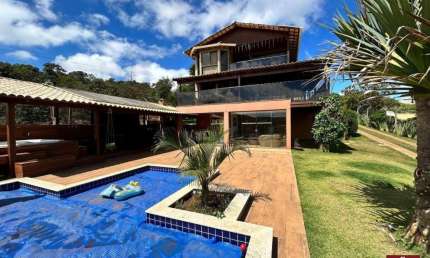 Casa em condomínio fechado com 5 quartos à venda na Rua dos Fazendeiros, 188, Balneário Água Limpa, Nova Lima por R$ 1.650.000