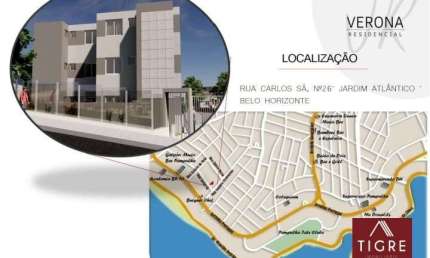 Cobertura com 2 quartos à venda na Rua Carlos Sá, 26, Jardim Atlântico, Belo Horizonte por R$ 540.000