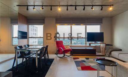 Apartamento Mobiliacom 1 dormitório 1 vaga para locação no Alto da Boa Vista 200m do metrô