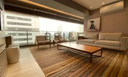 2 dormitórios suítes e 2 vagas com 85m² mobiliado no brooklin com lazer completo