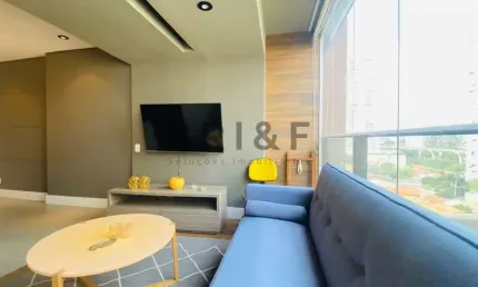 APARTAMENTO MOBILIADO PARA LOCAÇÃO NO BROOKLIN, 41M²