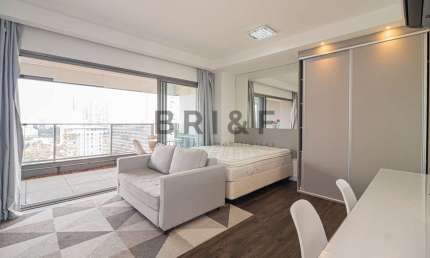 Aluguel no HABITARTE Prédio Residencial - Apartamento de 1 Quarto no Brooklin