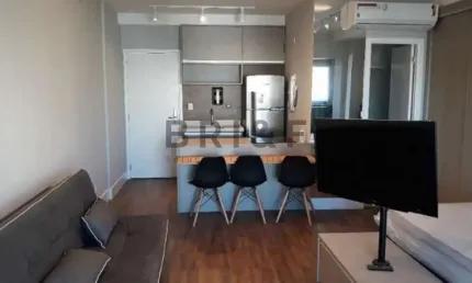 Apartamento para locação no brooklin - habitarte verde 44 m², 1 dorm, 1 vaga mobiliado - são paulo
