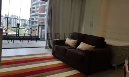 Apartamento para locação no brooklin - habitarte verde 44 m², 1 dorm, 1 vaga mobiliado - são paulo