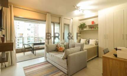 APARTAMENTO PARA LOCAÇÃO NO BROOKLIN - HABITARTE VERDE 43 M², 1 DORM, 1 VAGA MOBILIADO - SÃO PAULO