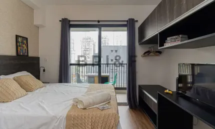 Studio para venda e Locação, mobiliado - 22m² - próximo ao metrô Brooklin - São Paulo/SP