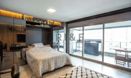 Apartamento para locação no brooklin - habitarte verde 43 m², 1 dorm, 1 vaga mobiliado - são paulo