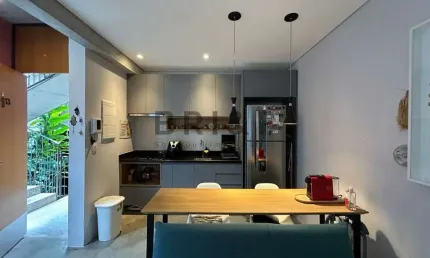 Apartamento para locação com 1 dormitório, varandinha em predinho super estiloso