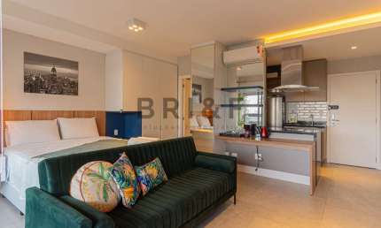 APARTAMENTO PARA LOCAÇÃO E VENDA NO BROOKLIN - HABITARTE VERDE 41 M², 1 DORM, 1 VAGA - SÃO PAULO