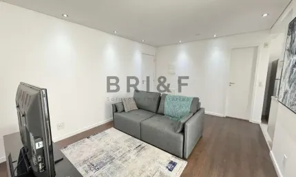 Apartamento mobiliado para alugar - 52m² - 1 dorm. (suíte), 1 vaga - brooklin, são paulo/sp