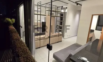 Apartamento studio para locação - 39m² - semi-mobiliado - brooklin (próximo a berrini)