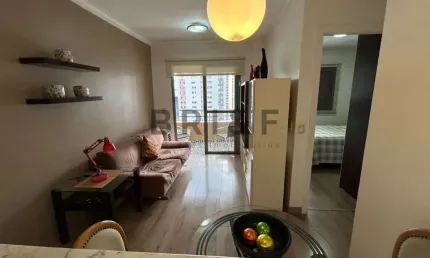 APARTAMENTO PARA ALUGAR NO BROOKLIN 45M², 1 DORMITÓRIO, VARANDA, 1 VAGA