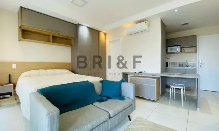 APARTAMENTO MOBILIADO NO BROOKLIN - VIVA COM CHARME E CONFORTO