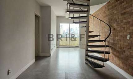 Apartamento cobertura para locação/venda, 153m², 2 quartos sendo 1 suite, 3 vagas. Brooklin.