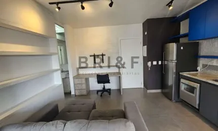 Apartamento para locação 1 dormitorio, varanda, 1 vaga brooklin