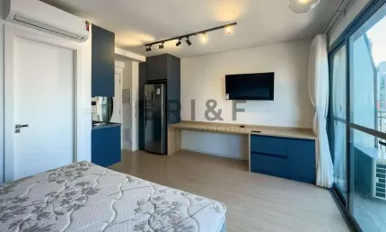 Apartamento studio com 1 dormitório, 27m²- Vila Nova Conceição- São Paulo