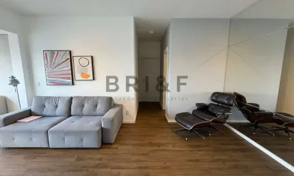 Apartamento mobiliado para alugar - 78m² - 2 dormitórios (1 suíte), 1 vaga - chácara santo antônio