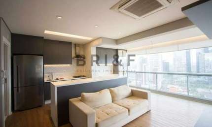 Apartamento mobiliado alugar- 76m² - 2 dormitórios (1 suíte), 1 vaga - Chácara Santo Antônio