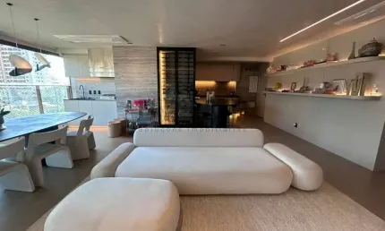 Apartamento para locação no Brooklin, mobiliado, 2 suites e 2 vagas + depósito , varanda  gourmet