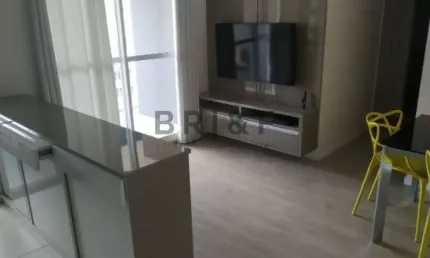 Apartamento para locação 55m², mobiliado, 2 quartos(1 suíte), varanda, 1 vaga. alto da boa vista.
