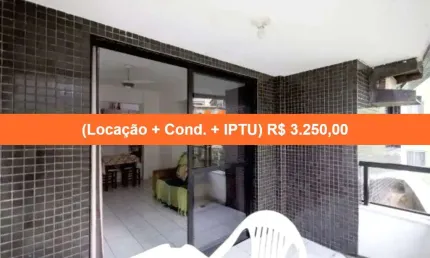 Quarto e Sala -  50 m² - Barra - Mobiliado - Nascente - Área de Serviço - 1 Vaga de Garagem