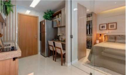 Apartamento à venda na Graça, Salvador-BA: 1 quarto, 1 suíte, 1 sala, 1 banheiro, 23,15m² de área.