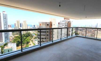 Apartamento à Venda em Salvador-BA, Horto Florestal: 4 Quartos, 4 Suítes, 2 Salas, 6 Banheiros, 3 Vagas de Garagem, 173m².
