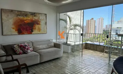 Apartamento para venda em salvador-ba, bairro vitória: 3 quartos, 1 suíte, 2 salas, 3 banheiros, 2 vagas de garagem, 140m².